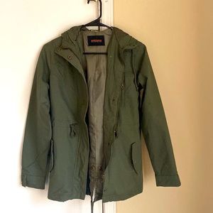 Women jacket.  Size small. New without tag. Navy green color.